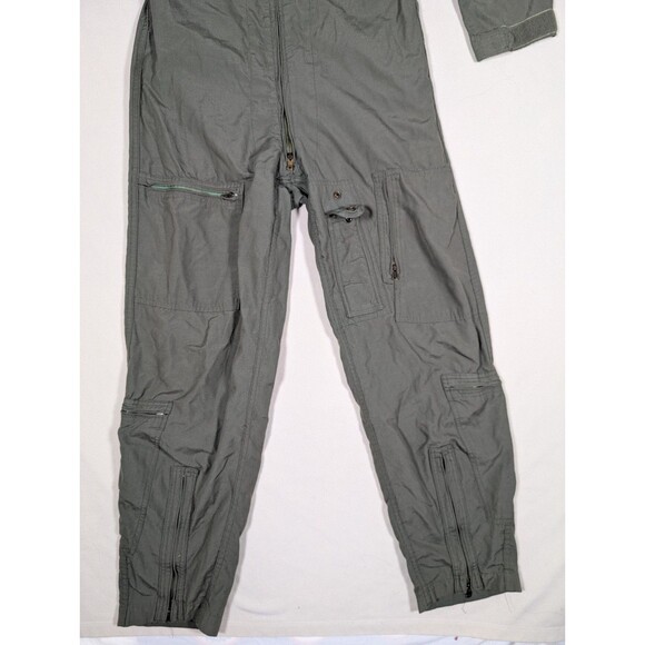 US Military Captain Flyers Coverall Fire Resistant Flight Suit CWU-27/P 40L - Picture 5 of 11